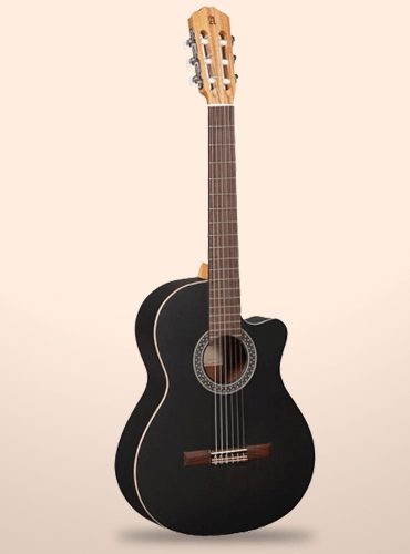 guitarra clásica alhambra black satin cw ez