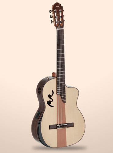 guitarra manuel rodríguez café cortado palosanto de India